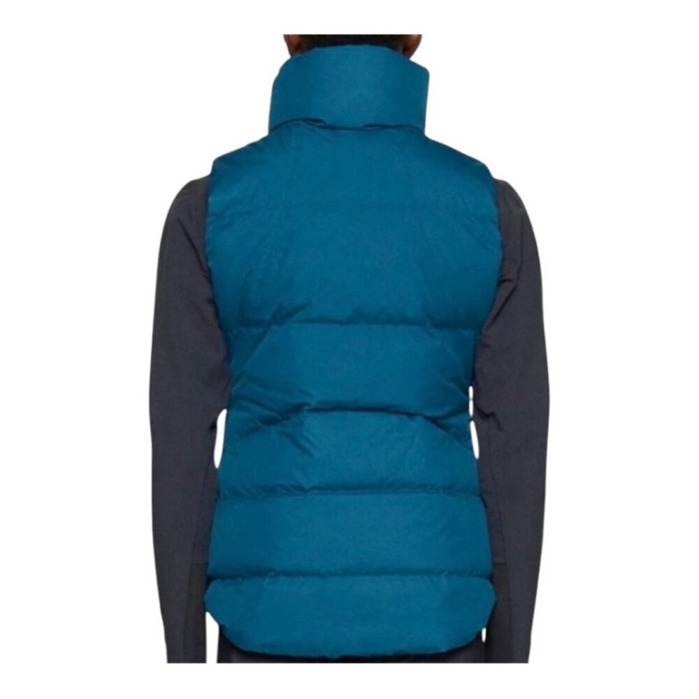 Athleta Downtown Puffer Vest Down in Dark Sardina Blue / Teal Small Semi Fitted - Picture 4 of 14